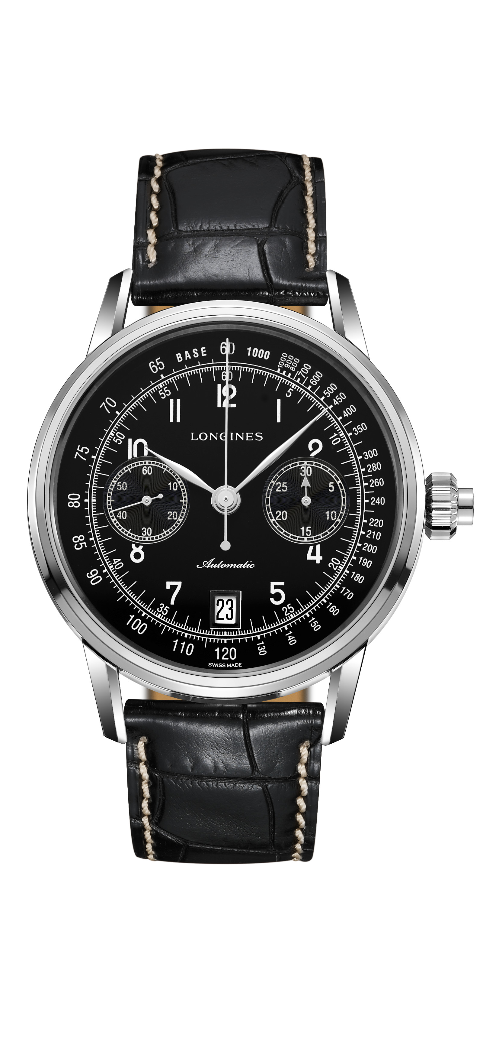 longines single pusher chronograph